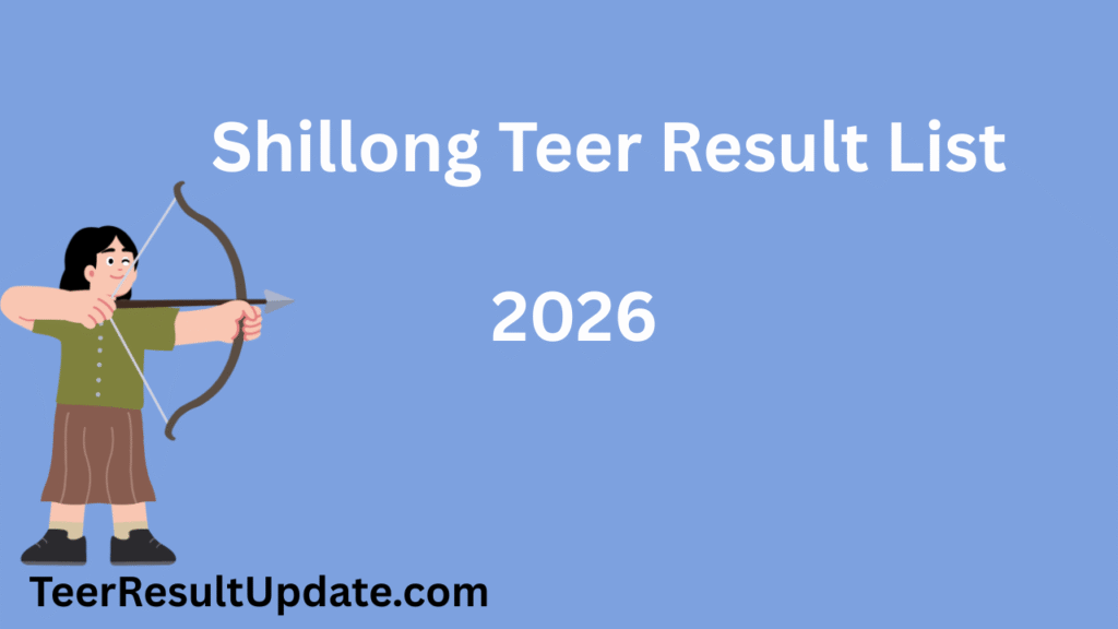 Shillong Teer Result